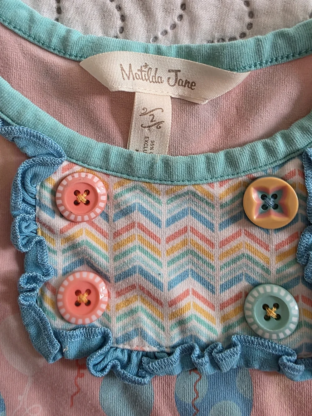 Matilda Jane Girls Size 2 Balloon Floral Twirl Dress Boutique Ruffle Cottagecore